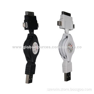 3-in-1 Retractable cable for phones